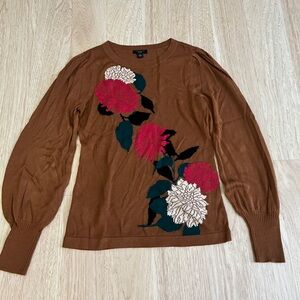 Ann Taylor Brown Knit Top